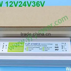 Led Driver 100w 12v Waterproof YJP-V10012 RoHS,CE-EMC,CE-LVD,IP67 thumbnail-6