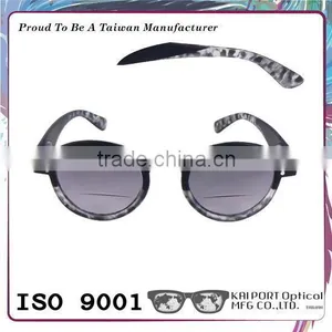 Novelty Retro Colored Tortoiseshell Pattern Round Frame Bifocal Sunglasses thumbnail-1