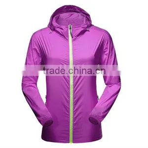Womens Waterproof Hooded Windbreaker thumbnail-1