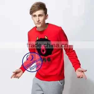 2015 Custom High Quality Mens Pullover Sweatshirts With Printed thumbnail-4