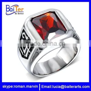 Vintage Men's Titanium Wolf Ring,316L Stainless Steel Wolf Ring thumbnail-3