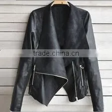 2014 Ladies pu Leather Jacket in Apparel Stocks,ladies pu Leather Jacket in Apparel Stocks thumbnail-4