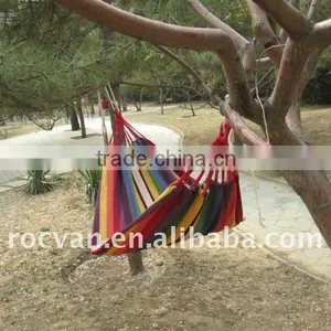 100% Cotton Fabric Hanging Hammock thumbnail-2