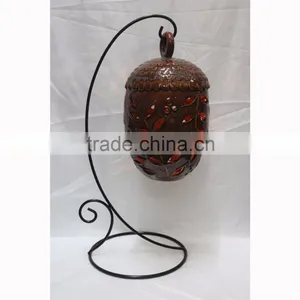 Pumpkin Shaped Ceramic Tealight Candle Holder thumbnail-3