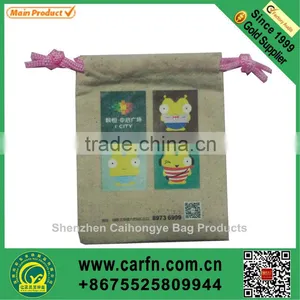 Custom Printed Canvas Small Gift Bags thumbnail-1