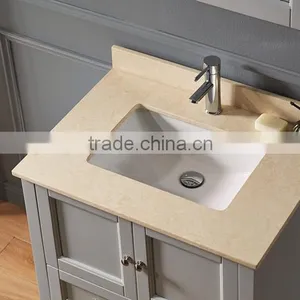Wholesale Solid Oak Wood Bathroom Cabinet thumbnail-4