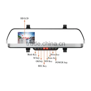 1080p Dual Rear View Front Camera Car DVR thumbnail-2