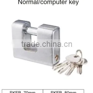 High Quality Rectangular Armoured Steel Cover Padlock thumbnail-1