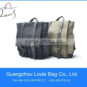 Army Green Canvas Backpack,fashion Teen Backpacks,leisure Canvas Backpack thumbnail-1