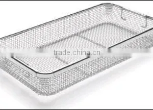 Stainless Steel Wire Mesh Trays for Surgical Instruments Disinfection Container thumbnail-1