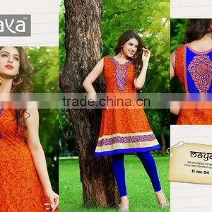 COTTON ANARKALI MODEL KURTIS thumbnail-2