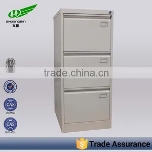 Office Vertical 3 Drawer Metal File Cabinet for Folders Supplier's Choice thumbnail-3