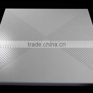 Square Suspended Perforated Soundproof Aluminium Ceiling Design thumbnail-1