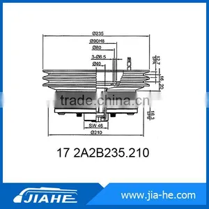Clutch(17 2A2B235.210) for Bus and Double Decker Bus Air Compressor With Good Quality thumbnail-3