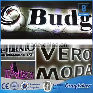 Reverse Channel Letter Signs Stainless Steel Alphabet Letters thumbnail-6