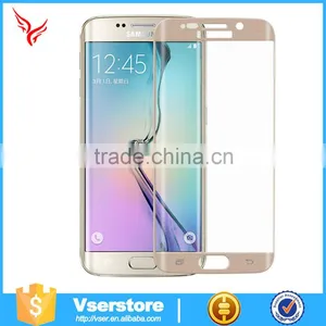 Mobile Phone Accessories For Samsung Galaxy S6 Edge 3D Full Covered Tempered Glass Screen Protector thumbnail-3