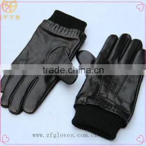 Leather Touch Screen Gloves For Men thumbnail-1