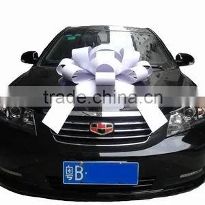 30inch Large White Party Bow for Wedding Decoration, Wedding Car Bow Deocrations thumbnail-1