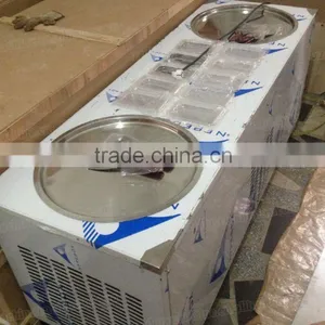 Most Popular CE Approved Double Pan Fried Ice Cream Machine thumbnail-3