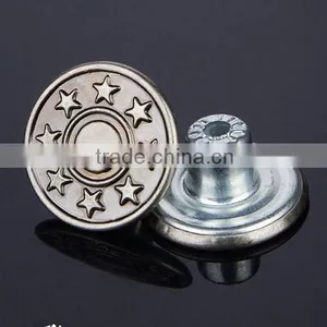 Star Logo Metal Denim Shank Buttons thumbnail-3