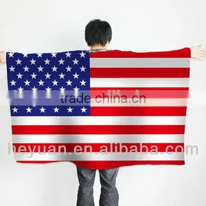Customize Print Poncho Flag of USA thumbnail-1