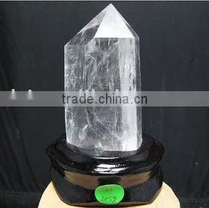 Natural Rock Clear Quartz Crystal Point/Column thumbnail-1