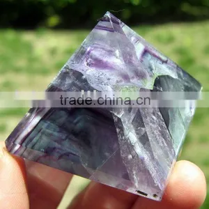 Natural Rock Fluorite Pyramid thumbnail-1