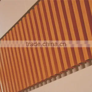 Heat Transfer Wood Grain Aluminum Sheet Suspended Metal Linear Ceiling U Aluminum Screen Ceiling Panel thumbnail-6