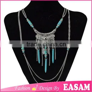 Wholesale Multi Layer Bead Necklace/tassel Necklace Pendant Bead Beaded Fringe Turkish thumbnail-1