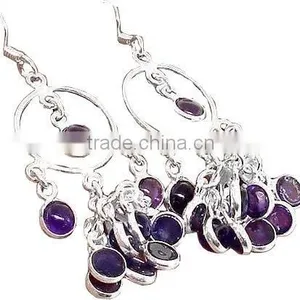 Wholesale 925 Sterling Silver Marcasite Ruby Jewelry K1446, Gold Earrings thumbnail-1