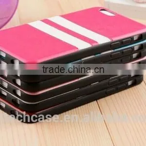 Stripe Pattern TPU Back Cover PU Leather Case for IPhone 6 Plus 5.5 Inch thumbnail-3