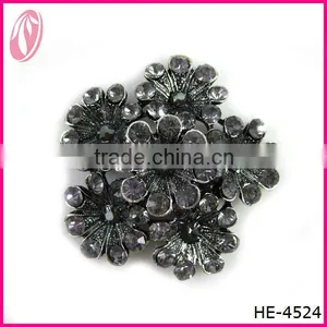 Elegant Antique Silver Plated Brooch Pin for Ladies thumbnail-1