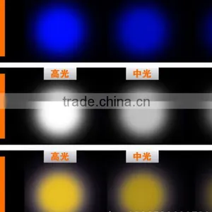 A-ok 3W White LED+3W Blue LED +3 LED Aluminium Fishing Light With Support and Charger thumbnail-6