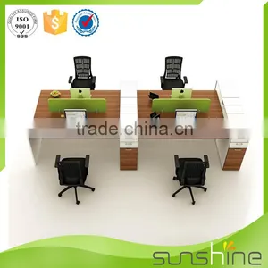 Melamine Teak Wood Modern Furniture 2/4/6 Person Workstation Combination thumbnail-1