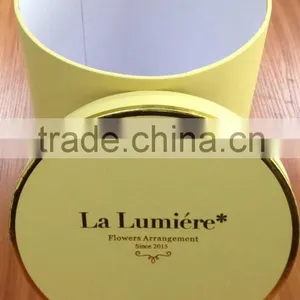 High Quality Round Flower Box With Gold Stamping Logo(ZJ-60056-003) Quality Choice thumbnail-1