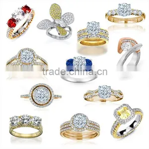 Fine Jewelry Gold Diamond Engagement Ring thumbnail-1