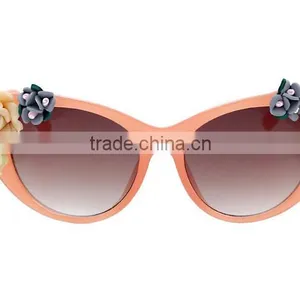 2016 Hot Selling Vintage Rose Flower Plastic Lady's Sun Glasses thumbnail-5