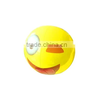 2016 Summer Hollow Emoji Inflatable Beach Balls Quality Choice thumbnail-4