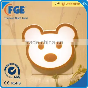 CE ROHS Cartoon Shaped LED Light Sensor Bedside LED Night Lamp thumbnail-1