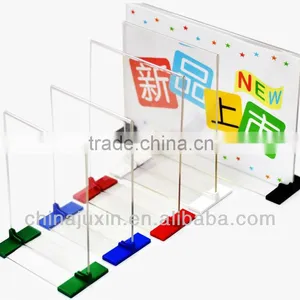 Acrylic Sign Holder With Color Corner thumbnail-1