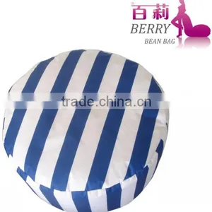Chambray Cylinder or Cube Bean Bag Chair thumbnail-2