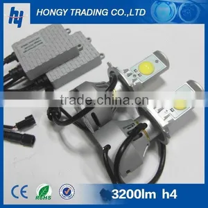 Car Led Headlamp h4 Led Headlights 6400lm thumbnail-1