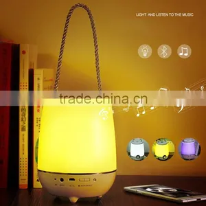 2016 New Bluetooth Speaker Lamp Night Light Lantern With Strap Wireless Audio Speaker 3.5mm Audio Input 10 Min Timer thumbnail-3