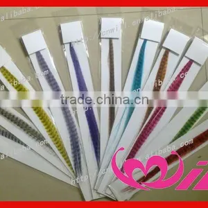 Wholesale Fashion Feather Hair Extension Synthetic Grizzly Feather Hair Extension thumbnail-1