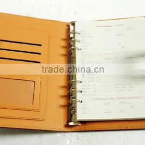2013 Dark Brown a5 Personalized Embossing Promotion Pull up Leather Diary With Closure for Company Advertisement thumbnail-2