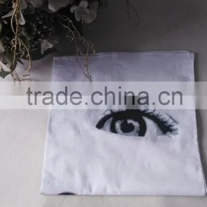100% Cotton Water Print Touch Soft White Handkerchiefs thumbnail-2