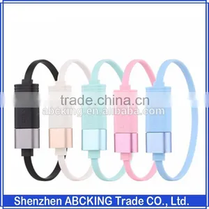 USAMS Popular Wrist Data Cables for Iphone 6 6S 6S Plus 5S Mobile Charger Data Cable thumbnail-1