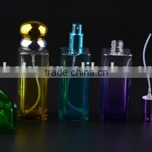 Portable Travel 30 ml Square Glass Pink Perfume Bottle Perfume Spray Bottle thumbnail-4