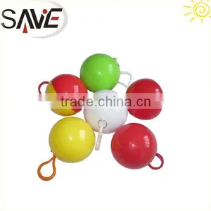 Raincoat Poncho in Ball With Keychain thumbnail-1