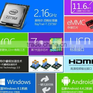 Original ONDA V116w 11.6 Inch IPS Screen Dual Boot Android Window Tablet PC With 3g Sim Card Slot IPS 1920X1080 2G 32G thumbnail-4